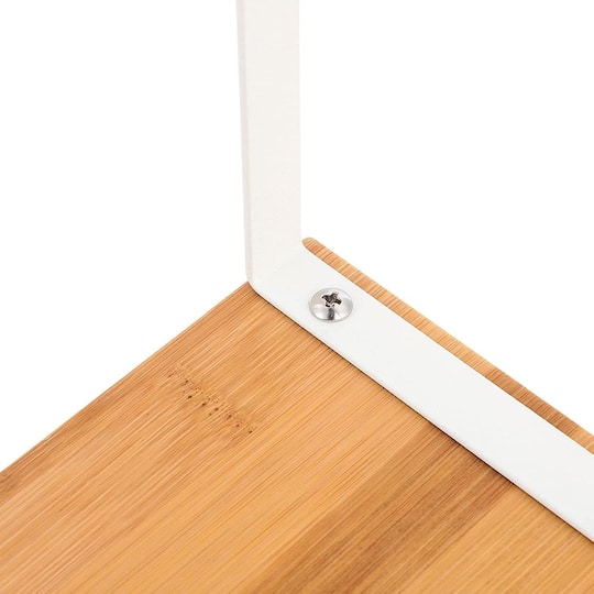 NEX™ White & Natural Bamboo Cabinet and Counter Shelf Organizer, 4ct.